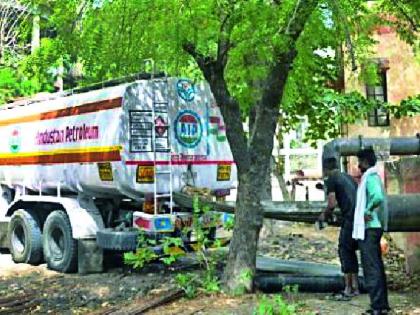 Water from tanker to tank to bring it to tank | गोखीवरून आता टँकरने आणणार टाकीपर्यंत पाणी