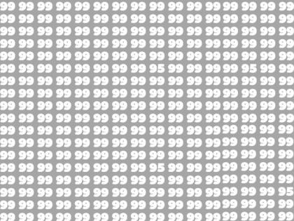 Optical illusion : Can you find the number 95 out of 99 numbers in 15 seconds | Optical Illusion: तुमचे डोळे तीक्ष्ण आहेत असं वाटत असेल तर शोधून दाखवा यातील 95 हा आकडा!