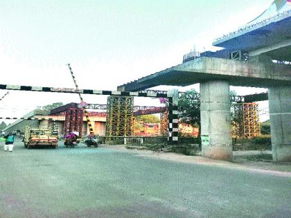 Final phase of the work of Bhagur Railway Flyover | भगूर रेल्वे उड्डाणपुलाचे काम अंतिम टप्प्यात