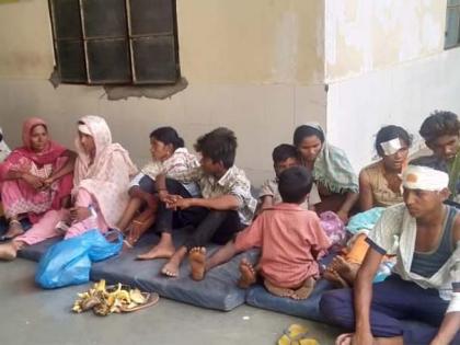 मोड पुनर्वसन वसाहतीतील 35 मजूर जखमी