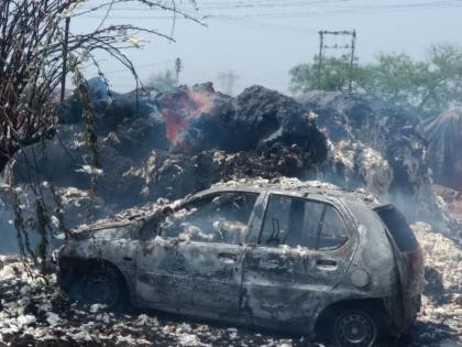 Fire in Vidarbha Jining of Ner, Yavatmal; Loss of millions | यवतमाळ जिल्ह्यातील नेरच्या विदर्भ जिनिंगला आग; लाखोंचे नुकसान