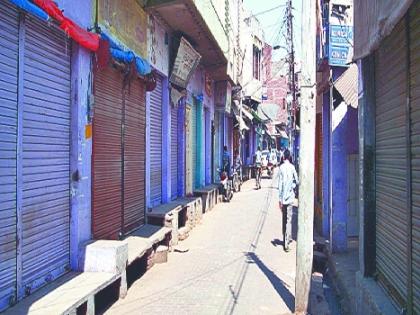 Market closed in Dindori | दिंडोरीतील बाजारपेठेत पाळला बंद