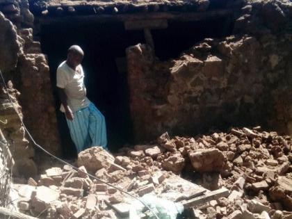 The house collapsed due to rain | पावसामुळे कोसळले घर