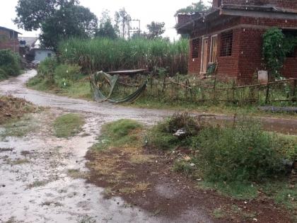 Heavy rain in Bhudargad taluka | भुदरगड तालुक्यात जोरदार पाऊस