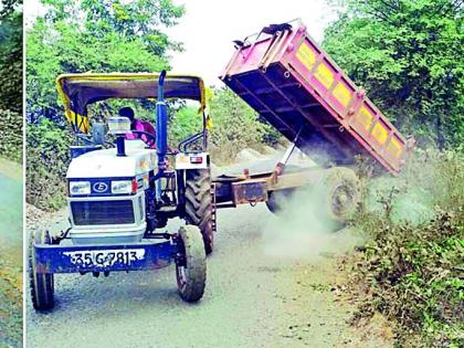 The roads are designed by the ministers to celebrate the bride | मंत्र्यांच्या धास्तीने रस्त्यांना नववधूचा साज