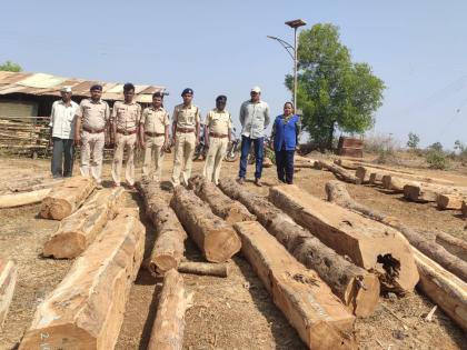  One and a half lakh teak seized | दीड लाखाचे सागवान जप्त