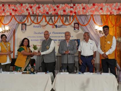 Inauguration of Rotary Club Grapecity | रोटरी क्लब ग्रेपसिटीचे पदग्रहण