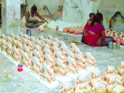 Prefer plaster of Paris idol | गणेशोत्सव : प्लास्टर ऑफ पॅरिसच्या मूर्तीलाच पसंती