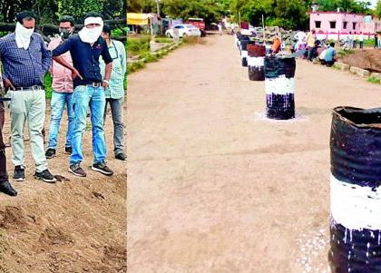The road was closed by inspecting the bridge; Heavy vehicle ban | पुलाची पाहणी करून रस्ता केला बंद; जड वाहनास बंदी The road was closed by inspecting the bridge; Heavy vehicle ban | पुलाची पाहणी करून रस्ता केला बंद; जड वाहनास बंदी