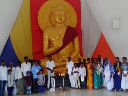 Celebrating Buddha Jayanti at Yuklei Muktibhoomi | येवल्यात मुक्तीभूमीवर बुद्धजयंती साजरी