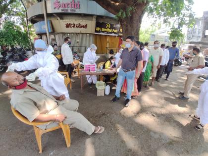 Walking on the streets in Kolhapur for no reason | कोल्हापुरात विनाकारण रस्त्यावर फिरणाऱ्याची रॅपिड ॲंटीजन चाचणी