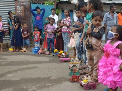 The children celebrated the joy of Tanha Pola at home | बालगोपाळांनी घरीच साजरा केला तान्हा पोळ्याचा आनंद