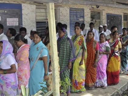 88 percent voter turnout in Nagar taluka | नगर तालुक्यात सरासरी ८८ टक्के मतदान