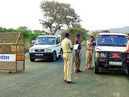 Armed police checkpost on Madhya Pradesh-Maharashtra border | मध्य प्रदेश-महाराष्ट्र सीमेवर सशस्त्र पोलीस चेकपोस्ट