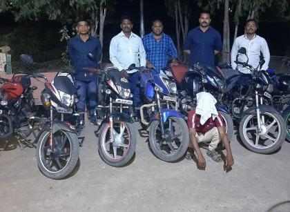युवकाकडून सात दुचाकी हस्तगत