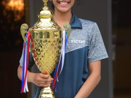 Tanisha wins national table tennis title | राष्ट्रीय टेबल-टेनिसमध्ये तनिषाला विजेतेपद !