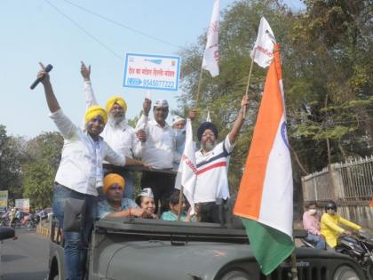 BJP-AAP rally in Nagpur, peace in Congress camp | नागपुरात भाजप-आपचा जल्लोष, काँग्रेसच्या खेम्यात शांतता