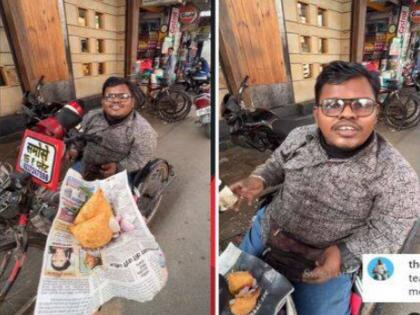 Social Viral; Samosa of Divyang Aspirant IAS Goes Viral | सोशल व्हायरल; दिव्यांग ‘ॲस्पिरंट आयएएस’चा समोसा ‘व्हायरल’