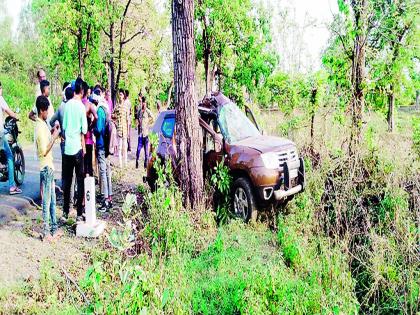 Drug inspector dies in accident while going on Tadoba safari, wife injured | ताडोबा सफारी करून जाताना औषध निरीक्षकाचा अपघातात मृत्यू, पत्नी जखमी