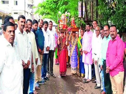  Kanabai mother's ceremonial procession of Khandesh | खान्देशवासीयांचे आराध्य दैवत कानबाई मातेची मिरवणूक