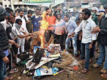 Holi of Chinese literature in Gangavesh, citizens of Uttareshwar Peth are aggressive | गंगावेशेत चिनी साहित्याची होळी, उत्तरेश्वर पेठेतील नागरिक आक्रमक