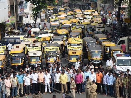 Rickshaw businessmen march on municipal corporation | रिक्षा व्यावसायिकांचा महापालिकेवर मोर्चा