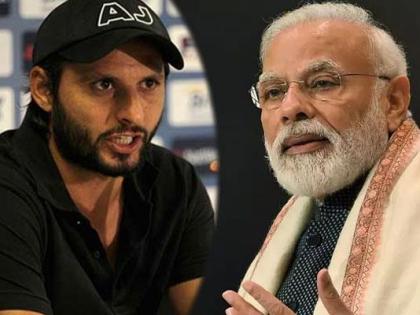 Shahid Afridi's controversial statement; Criticizing Kashmir and PM Narendra Modi pnm | शाहीद आफ्रिदीचं वादग्रस्त विधान; काश्मीर आणि पंतप्रधानावर टीका करत भारताला धमकी, म्हणाला...