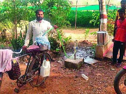  Thorns feed on nursery water | रोपवाटिकेच्या पाण्यावर भागवितात तहान