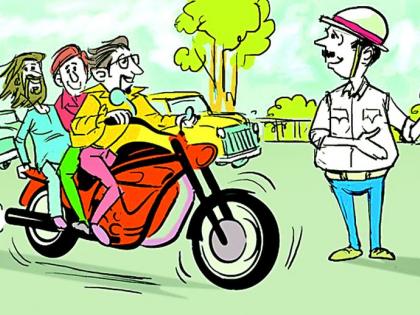Action on 43 motorists moving without reason | विनाकारण फिरणाऱ्या ४३ वाहन चालकांवर कारवाई Action on 43 motorists moving without reason | विनाकारण फिरणाऱ्या ४३ वाहन चालकांवर कारवाई