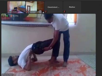 International Yoga Day in Nashik Digitally - Online participation of educational institutions | नाशकात आंतरराष्ट्रीय योग दिन डिजिटल पद्धतीने साजरा ; शैक्षणिक संस्थांचाही ऑनलाईन सहभाग