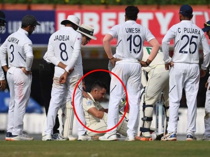 India vs South Africa, 3rd Test: Umesh Yadav's bouncer is hit on head and batsman falls directly to the ground | India vs South Africa, 3rd Test : उमेश यादवचा बाऊन्सर आदळला आणि तो थेट जमिनीवरच पडला