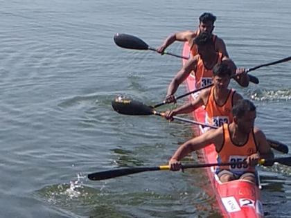 Bronze to Shivaji University in kayaking competition | कायकिंग स्पर्धेत शिवाजी विद्यापीठाला कास्य