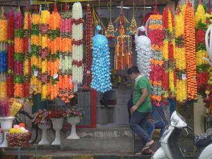 Markets in Nagpur flourished for Ganeshotsav | Ganesh Mahotsav; गणेशोत्सवासाठी नागपुरातील बाजारपेठा फुलल्या