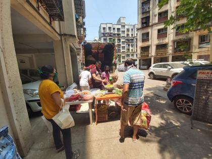  Vegetables at the door of residents in the Ministry area | मंत्रालय परिसरातील रहिवाशांच्या दारात भाजीपाला