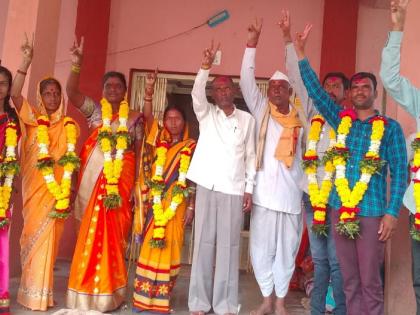 Janshakti panel wins at Pimpalgaon Lep | पिंपळगाव लेप येथे जनशक्ती पॅनल विजयी Janshakti panel wins at Pimpalgaon Lep | पिंपळगाव लेप येथे जनशक्ती पॅनल विजयी