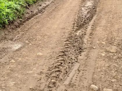 Poor condition of Shivar roads in Nandurshingote area | नांदूरशिंगोटे परिसरातील शिवार रस्त्यांची दुरावस्था