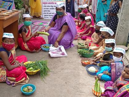 Chimukalya filled the market | चिमुकल्यांनी भरविला बाजार