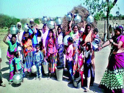  Rapid water shortage in copper habit | तांडा वस्तीवर तीव्र पाणीटंचाई