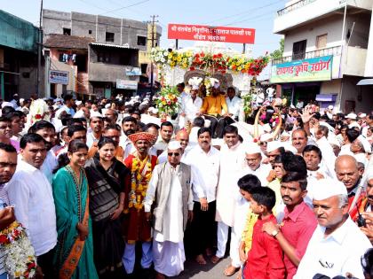 Welcome to the Palkhi Dindi of Sant Nivruttinatha at Sinnar | सिन्नर येथे संत निवृत्तीनाथांच्या पालखी दिंडीचे स्वागत