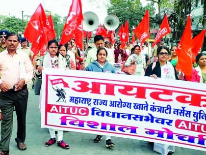 Push on the legislature; Problems presented | विधानसभेवर धडक; मांडल्या समस्या
