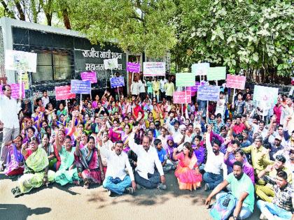  Front of slum dwellers of Sahavasanagar | सहवासनगरच्या झोपडपट्टीवासीयांचा मोर्चा