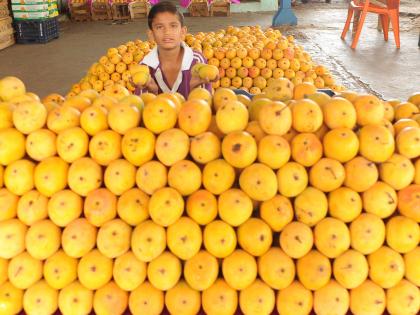 Kolhapur: In the final phase, 'Hapus' loud, in the Market Committee on Wednesday 14 thousand boxes arrivals | कोल्हापूर : अखेरच्या टप्प्यात ‘हापूस’ जोरात, बुधवारी बाजार समितीत १४ हजार बॉक्सची आवक