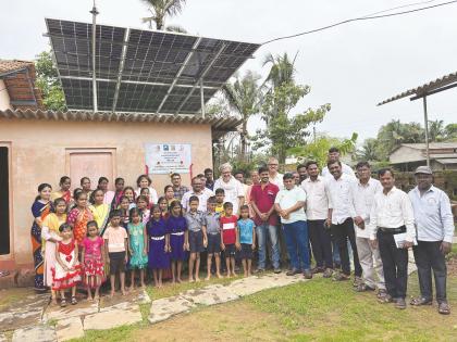 Satkondi, Kamblelavagan Ratnagiri district's first solar school Electricity bill will be zero | रत्नागिरी जिल्ह्यातील 'या' दोन पहिल्या सौर शाळा; वीजबिल शून्य होणार, वर्षाला सुमारे दोन लाखांची बचत Satkondi, Kamblelavagan Ratnagiri district's first solar school Electricity bill will be zero | रत्नागिरी जिल्ह्यातील 'या' दोन पहिल्या सौर शाळा; वीजबिल शून्य होणार, वर्षाला सुमारे दोन लाखांची बचत