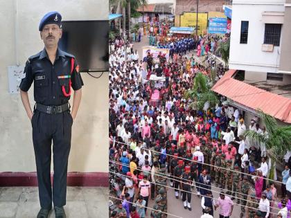 Martyr Sandeep Babaso Bhosle was cremated with state honors | शहीद संदीप बाबासो भोसले यांच्यावर शासकीय इतमामात अंत्यसंस्कार