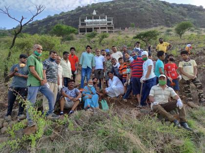 Resolution of greenery on Bhavani mountain | भवानी डोंगरावर हिरवाईचा संकल्प