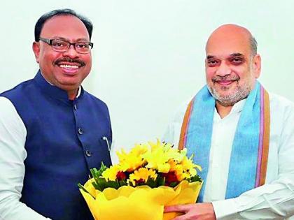 Bawankule took Amit Shah and J.P. Goodwill gift from Nadda | बावनकुळे यांनी घेतली अमित शाह व जे.पी. नड्डा यांची सदिच्छा भेट