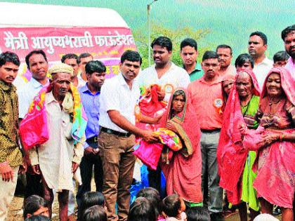  Adivasi Diwali was sweet | आदिवासींची दिवाळी झाली गोड