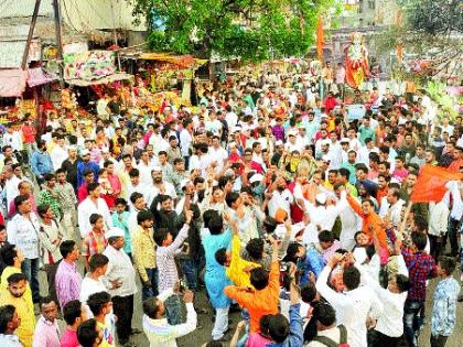 Niradtal Ghosh of 'Jai Shriram' in Aurangabad | औरंगाबादेत ‘जय श्रीराम’चा निनादला घोष