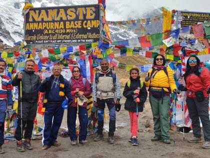 Annapurna Campaign Fate made by Manashakti for ten years | दहा वर्षांच्या मनस्वीने केली चौदा हजार फूट उंचीची अन्नपूर्णा मोहीम फत्ते