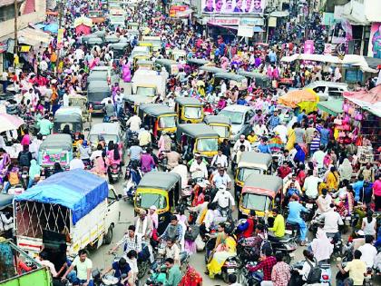 Lively Diwali Starts: Market Flowers | चैतन्यदायी दिवाळीला प्रारंभ : बाजारपेठ फुलली Lively Diwali Starts: Market Flowers | चैतन्यदायी दिवाळीला प्रारंभ : बाजारपेठ फुलली